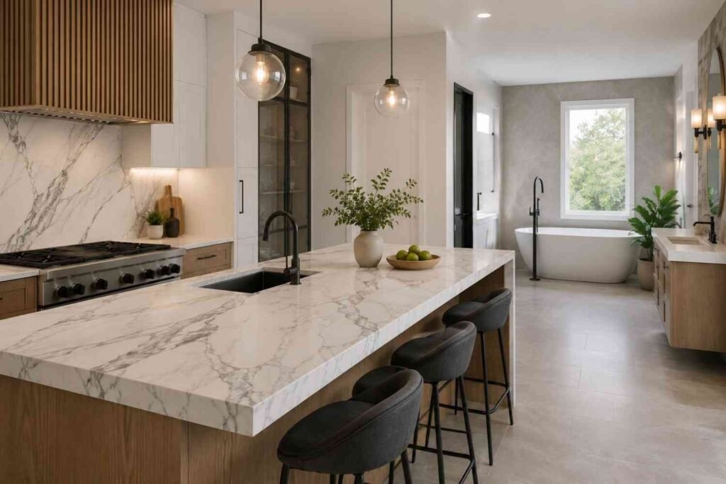 Countertop Trends Homeowners Are Choosing for Modern Kitchen and Bathroom Remodels